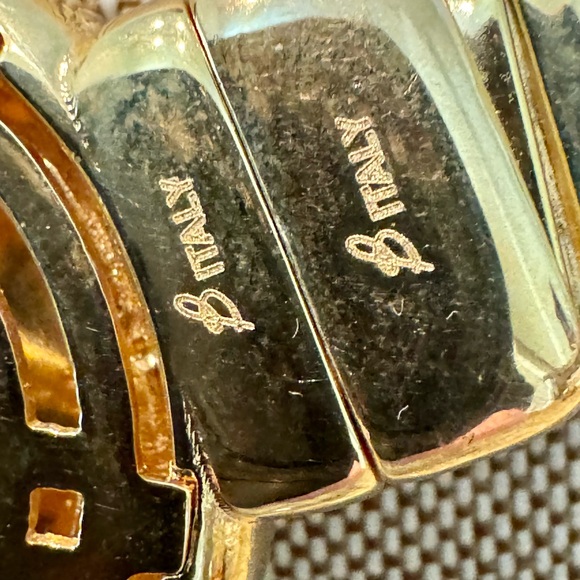 Italian Gold-Tone Bronze Statement Necklace Medusa Cameo - Picture 7 of 8